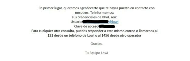 Email PPPoE Lowi